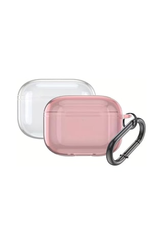 Airpods Pro 2. Nesil Uyumlu Transparan Koruma Kılıfı Gri