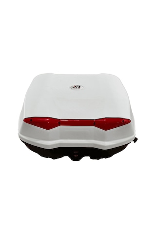 Moto Üçel 52 Litre Motosiklet Çantası Beyaz Beyaz
