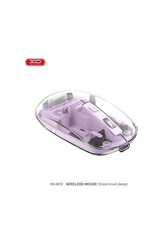 Hem Bluetooth Hem 2.4g Bağlantılı Şeffaf Tasarımlı Sessiz Kablosuz Mouse Kablosuz