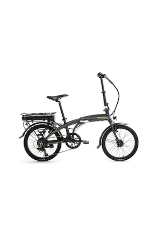 Bisan Prime Elektrikli Katlanır Bisiklet 32 Cm V 20 Jant 7 Vites Mat Gri Sarı Gri