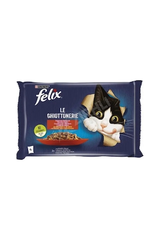 Felix Sığır Etli Ve Tavuklu Yaş Kedi Maması Ekonomik Paket 4x85gr Felix Sığır Etli Ve Tavuklu Yaş Kedi Maması Ekonomik Paket 4x85gr