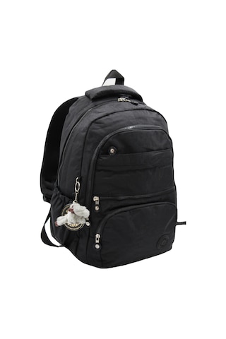 Bevitton Krinkıl Kumaş Unisex Siyah Okul Çantası 2400