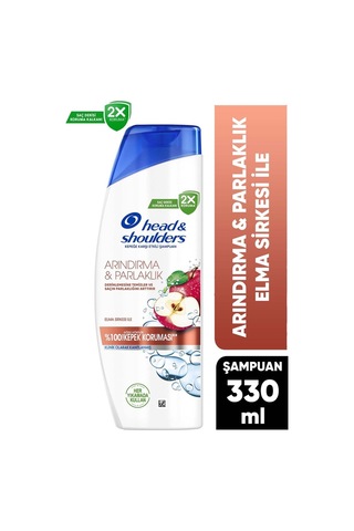 330 Ml Elma Sirkesi Özlü Şampuan, Kepek Önleyici Bakım Sağlar Normal