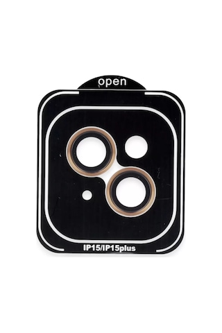 iPhone Uyumlu 14 Pvd Metal Kamera Lens - Turuncu