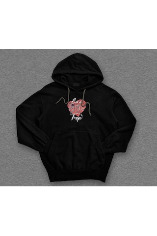 Love Is The Trap Aşk Bir Tuzaktır Dikenli Heart Sweatshirt Unisex Kapüşonlu Hoodie 001