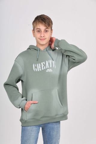 Toontoy Kids Toontoy Erkek Çocuk Pistole Baskılı Sweatshirt Koyu Yeşil