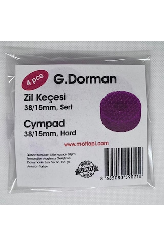 Mottopi Tpu Zil Keçesi Mor Sert, 3d Baskı, Uzun Ömürlü,38/15mm- 4 Adet