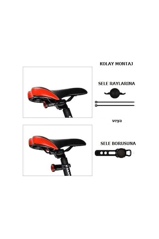 Forte Gt Usb Şarjlı Akıllı Bisiklet Arka Işık Xbyc 6041 Siyah