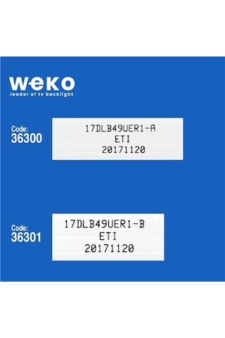 Vestel 49ub8300 49'' İnç 6 Adet Tv Led Bar Tvnizin İçindeki Led Barla Aynısı Olduğunu Görmeden Almayınız. Led Bar Ürünlerinde Paket Açıldığında İade Kabul Edilmemektedir.