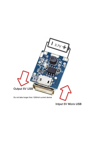 5v 1a Powerbank Şarj Devresi Koruma Modülü 10 Adet
