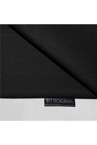 2'li Keten Görünümlü Kırlent Kılıfı Siyah-1902 - Siyah