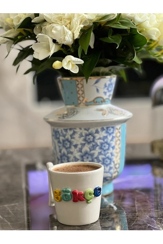 200ml Kişiye Özel İsimli Kupa Altlığı İle