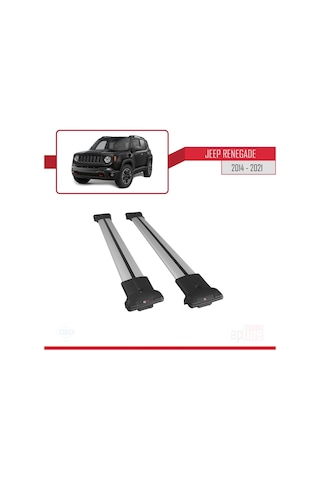 Jeep Renegade 2014 Ve Sonrası Fly Model Ara Atkı Tavan Barı Gri (526022622)