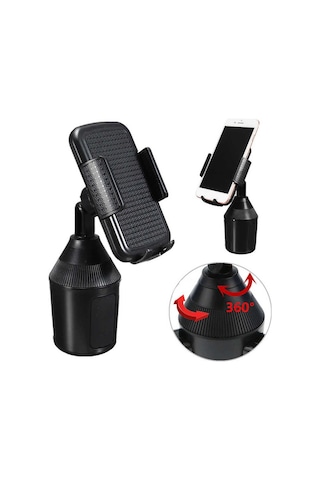 Araba Araç İçi Telefon Tutucu Bardaklık Girişi İçin Uyumlu Güvenli Sürüş, Otomatik Mekanizma Sistemi