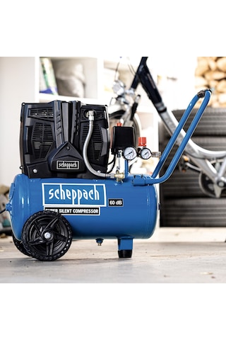 Scheppach HC25SI 1100W 8Bar 24 L Sessiz Kompresör - 5906140901