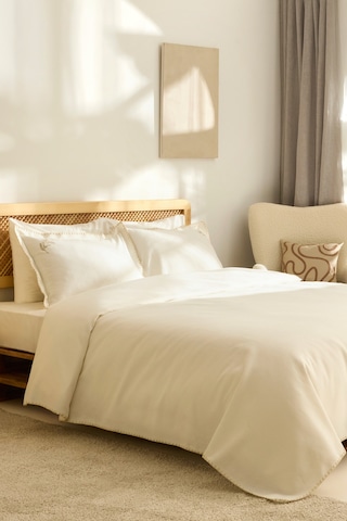 Kaşmir Home Liana Çift Kişilik Pike Takımı Offwhite Beyaz