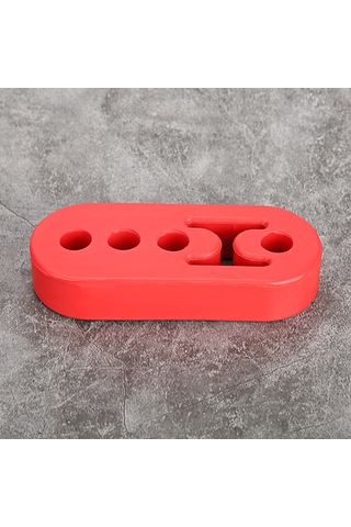 Geeroyoo 4 Adet Kırmızı Poliüretan Eşitleyici Motor Gürültü Ve Titreşim Azaltıcı 12mm 4 Delikli Evrensel  Borusu Emici