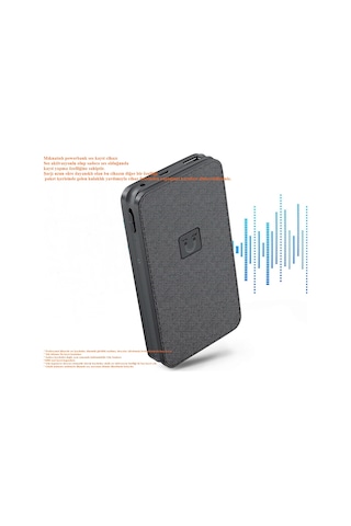 Kingline Mıknatıslı Powerbank Ses Kayıt Cihazı