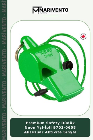 Premium Safety Düdük Neon Yşl-ipli 9703-0608 Aksesuar Aktivite Sinyal