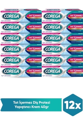 Corega Tat İçermez Yapıştırıcı Krem 12 x 40 G Corega Tat İçermez Yapıştırıcı Krem 12 x 40 G