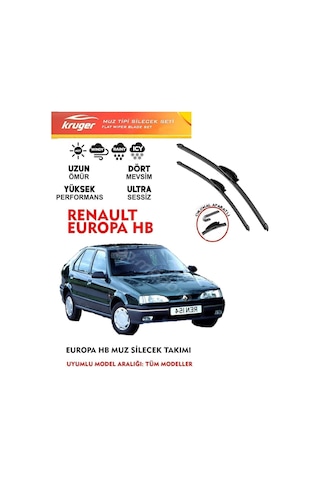 R19 Hb Europa Ön Ve Arka Muz Silecek Süpürge Takımı 1.4 1.6 1.8 Motor Araca Özel Aparat