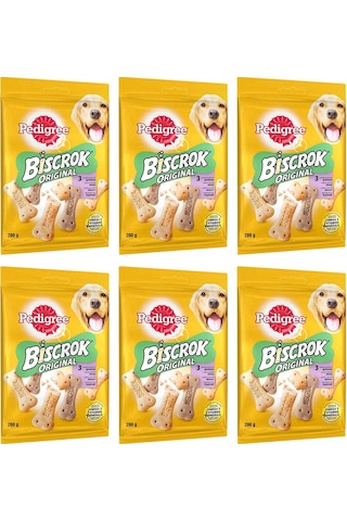 Pedigree Biscrok Original Köpek Ödül Bisküvisi 6 x 200 G