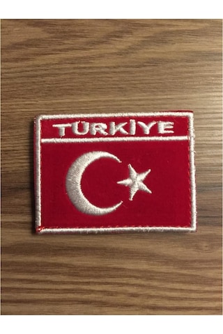 Türkiye Türk Bayrağı - 003 Ay Yıldız Patches Arma ve Kot Yamaları Çok Renkli