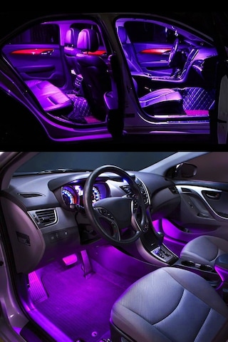 Çakmaklık Girişli Rgb Ayak Altı Led Sese Duyarlı Led Müziğe Duyarlı 12 Led