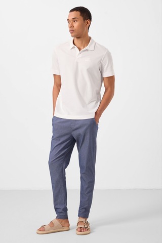 Tommylife Kot Lacivert Standart Fit Dokuma Hafif Esnek Chino Erkek Pantolon - 82180 Lacivert