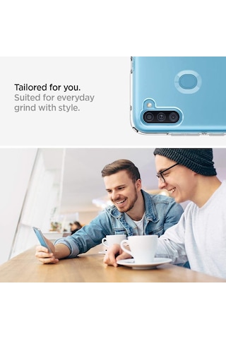 Galaxy M11 / Galaxy A11 Kılıf, Spigen Liquid Crystal 4 Tarafı Tam Koruma