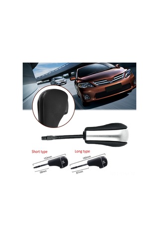 Geeksen Bmw E81/e82/e87/e90/e91/e92/e93 Otomatik Vites Kolu - Gümüş Kısa Tipi Metal Plastiği Birleşik Vites Topu Değişimi Gümüş