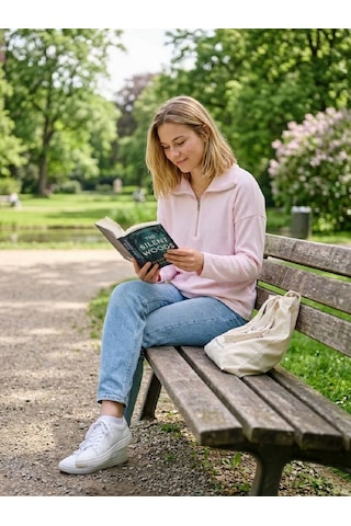 U&me Yarım Fermuar Dik Yakalı Fitil Dokulu Yumuşak Triko Kadın Sweatshirt Şık Ve Rahat Günlük Üst Toz Pembe Çok Renkli