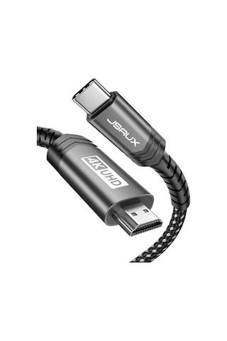 Jsaux Usb C Type-c To Hdmı Görüntü Aktarım Kablosu 4k 60hz Usb 3.1 Type-c Hdmı 2.0 Kablosu