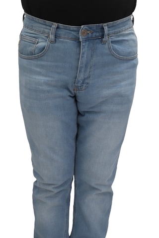 Hacker Denim Hacker Dmctekstil Erkek Y877 Yüksek Bel Rahat Kesim Boru Paça Jean Pantolon Açık Mavi