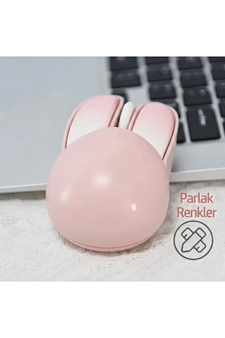 Tavşan Figürlü Kablosuz Mouse Pil Dahil Etiket li 001