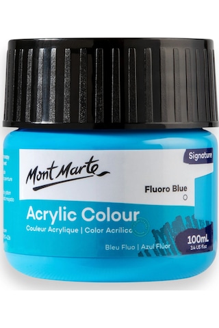 Akrilik Renkli Boya Signature 100ml -fluoro Blue Çok Renkli