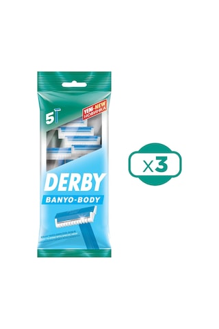 Derby Banyo 5 Li Poşet Tıraş Bıçağı X 3 Adet