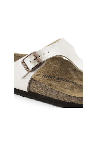 Purple / Off-White Terlik Kadın Birkenstock 943871 Bırkenstock Nos Gızeh Bf Graceful Pearl Whıte Null Mor