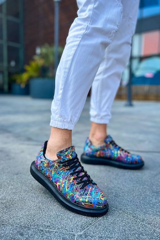 Ch254 Cst Pittura Erkek Ayakkabı 538 Crazy Splush Sıyah Çok Renkli