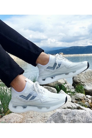 Dunlop 2357-2356 Beyaz Air Yumuşak Taban Erkek Spor Ayakkabı Beyaz