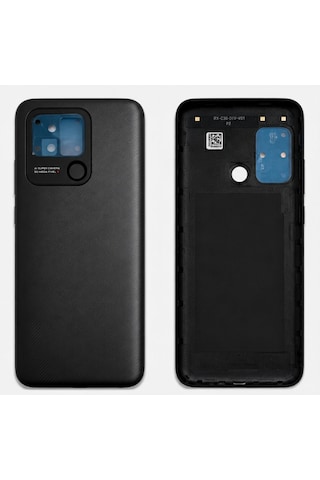 Xiaomi Redmi 10c Arka Kapak Siyah Batarya Kapağı Kamera Çerçeveli Tam Uyumlu Yedek Parça