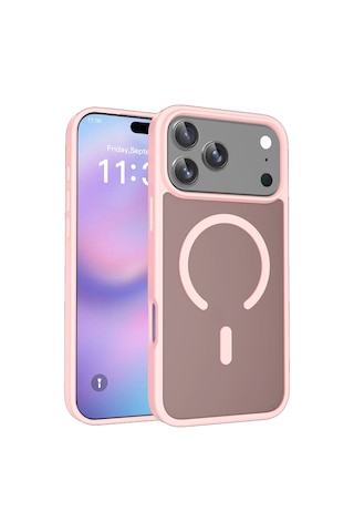 Joko İphone 17 Pro Kılıf Jota Seri Magsafe Kapak Pudra