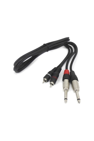 Teknogreen Tks-901 2X6.3 Mono 2Xrca E-E Kablo 1M.
