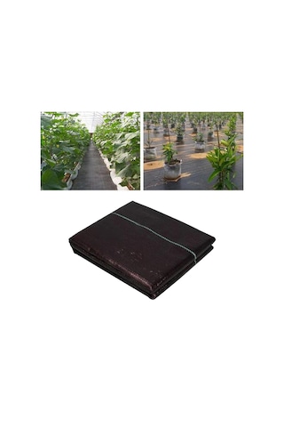 Homyl Izgara Şeritli Siyah Ot Bariyeri Engelleyici 1,5x5-metre