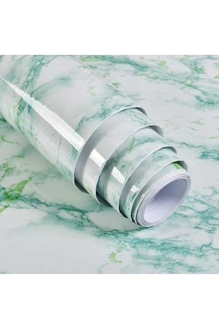 Opulentliving Mermer Desenli Su Geçirmez Yapışkan Duvar Kağıdı - Mutfak, Banyo, Oturma Odası Dekorasyonu