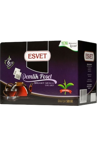 Esvet Bergamot Aromalı Demlik Poşet Çay 50 x 10 G Esvet Bergamot Aromalı Demlik Poşet Çay 50 x 10 G