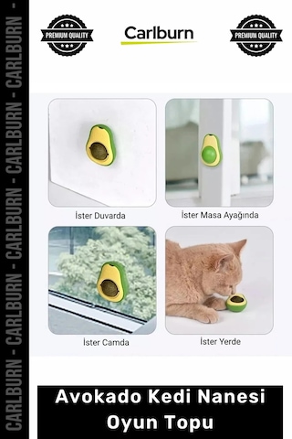 Özel Üretim Diş Temizleyici Stres Giderici Doğal Catnip Sağlıklı Hijyen Avokado Kedi Nanesi Oyun Top