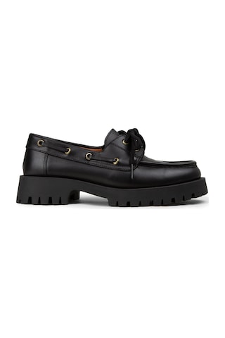 Deery Kadın Hakiki Deri Siyah Marin Loafer - 02036zsyhc02