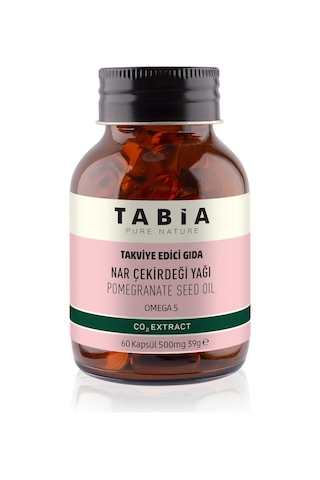 Tabia Nar Çekirdeği Yağı 500 MG 60 Kapsül