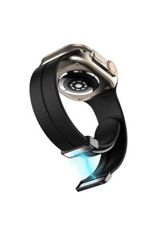 Apple Uyumlu Watch Series 8 45 MM Kordon Ayalanabilir Mıknatıslı Mat Silikon Krd84